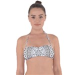 Vector Mandala Drawing Decoration Tie Back Bikini Top