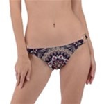 Seamless Pattern Floral Flower Ring Detail Bikini Bottoms