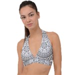 Vector Mandala Drawing Decoration Halter Plunge Bikini Top