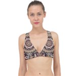 Seamless Pattern Floral Flower Classic Banded Bikini Top