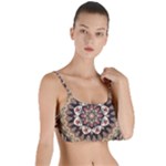 Seamless Pattern Floral Flower Layered Top Bikini Top 
