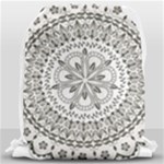 Vector Mandala Drawing Decoration Drawstring Bag (Large)