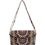Seamless Pattern Floral Flower Removable Strap Clutch Bag