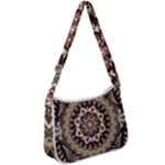 Seamless Pattern Floral Flower Zip Up Shoulder Bag