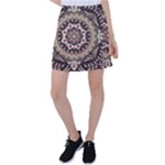 Seamless Pattern Floral Flower Tennis Skirt