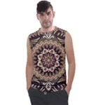 Seamless Pattern Floral Flower Men s Regular Tank Top