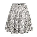 Vector Mandala Drawing Decoration High Waist Skirt