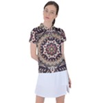Seamless Pattern Floral Flower Women s Polo T-Shirt