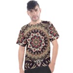 Seamless Pattern Floral Flower Men s Sport Top