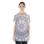 Vector Mandala Drawing Decoration Skirt Hem Sports Top