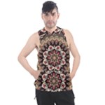 Seamless Pattern Floral Flower Men s Sleeveless Hoodie