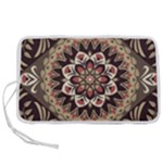Seamless Pattern Floral Flower Pen Storage Case (L)