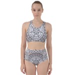Vector Mandala Drawing Decoration Racer Back Bikini Set