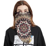 Seamless Pattern Floral Flower Face Covering Bandana (Triangle)