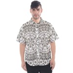 Vector Mandala Drawing Decoration Men s Short Sleeve Shirt