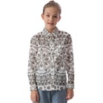 Vector Mandala Drawing Decoration Kids  Long Sleeve Shirt