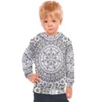Vector Mandala Drawing Decoration Kids  Hooded Pullover
