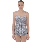 Vector Mandala Drawing Decoration Babydoll Tankini Set