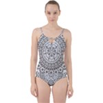 Vector Mandala Drawing Decoration Cut Out Top Tankini Set