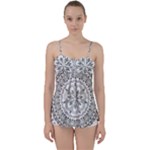 Vector Mandala Drawing Decoration Babydoll Tankini Top