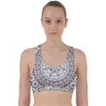 Vector Mandala Drawing Decoration Back Weave Sports Bra
