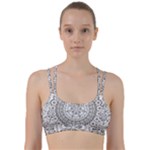 Vector Mandala Drawing Decoration Line Them Up Sports Bra