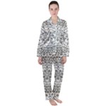 Vector Mandala Drawing Decoration Women s Long Sleeve Satin Pajamas Set	