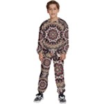 Seamless Pattern Floral Flower Kids  Sweatshirt set