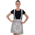 Vector Mandala Drawing Decoration Velvet Suspender Skater Skirt
