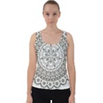 Vector Mandala Drawing Decoration Velvet Tank Top