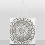 Vector Mandala Drawing Decoration Full Print Rope Handle Tote (Large)