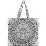 Vector Mandala Drawing Decoration Canvas Travel Bag