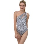 Vector Mandala Drawing Decoration To One Side Swimsuit