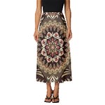 Seamless Pattern Floral Flower Classic Midi Chiffon Skirt
