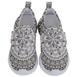 Vector Mandala Drawing Decoration Kids  Velcro No Lace Shoes