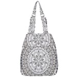 Vector Mandala Drawing Decoration Center Zip Backpack