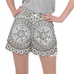 Vector Mandala Drawing Decoration Women s Ripstop Shorts