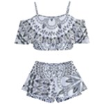 Vector Mandala Drawing Decoration Kids  Off Shoulder Skirt Bikini