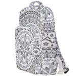 Vector Mandala Drawing Decoration Double Compartment Backpack