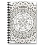 Vector Mandala Drawing Decoration 5.5  x 8.5  Notebook