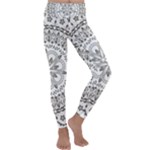Vector Mandala Drawing Decoration Kids  Lightweight Velour Classic Yoga Leggings