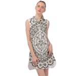 Vector Mandala Drawing Decoration Sleeveless Shirt Dress