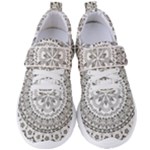 Vector Mandala Drawing Decoration Women s Velcro Strap Shoes
