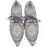 Vector Mandala Drawing Decoration Pointed Oxford Shoes