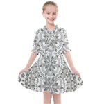 Vector Mandala Drawing Decoration Kids  All Frills Chiffon Dress