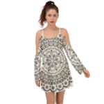 Vector Mandala Drawing Decoration Boho Dress