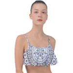 Vector Mandala Drawing Decoration Frill Bikini Top