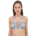Vector Mandala Drawing Decoration Cage Up Bikini Top