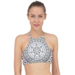 Vector Mandala Drawing Decoration Halter Bikini Top