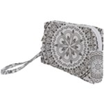Vector Mandala Drawing Decoration Wristlet Pouch Bag (Small)